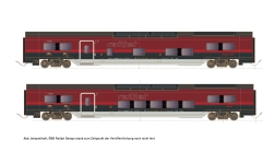 Hobbytrain H25403 - N - 2-tlg. Personenwagen-Set Railjet DANI, 4-tlg. ÖBB, Ep. VI<br>Set 2